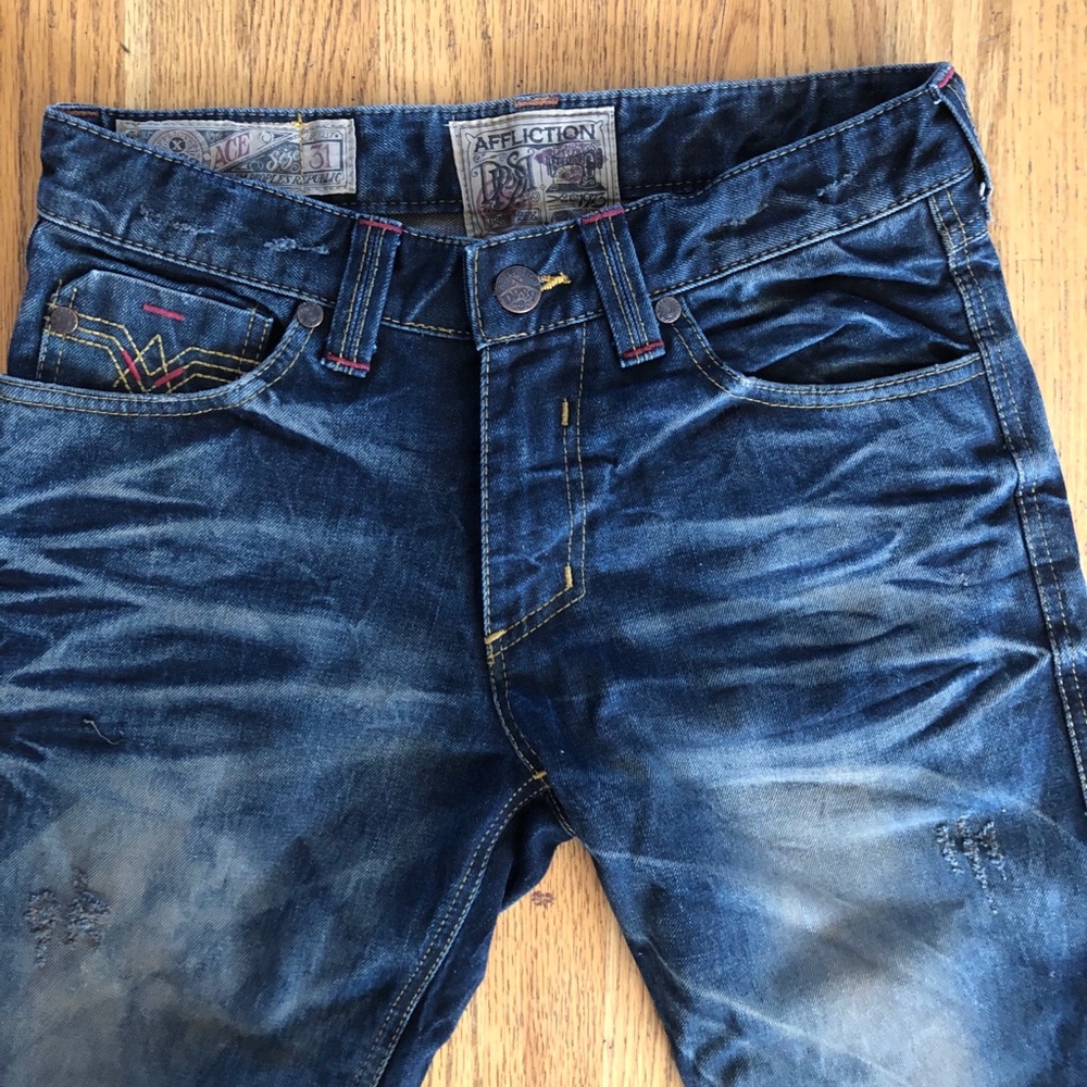 Affliction distressed denim - 31 x 35
